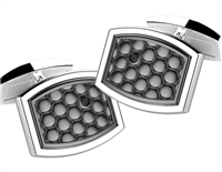 Bouton de manchette  Zancan Homme in Argent EXG053